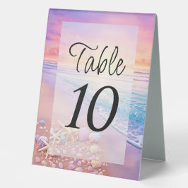 Der Strand bei Sunset Tischaufsteller