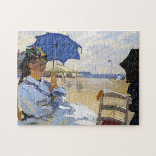Der Strand bei Trouville Claude Monet (Horizontal)