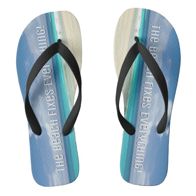 Der Strand bietet alles, was man von Sand und Ozea Flip Flops (Fußbett)