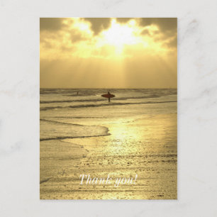 Der Strand des Sunset Postkarte