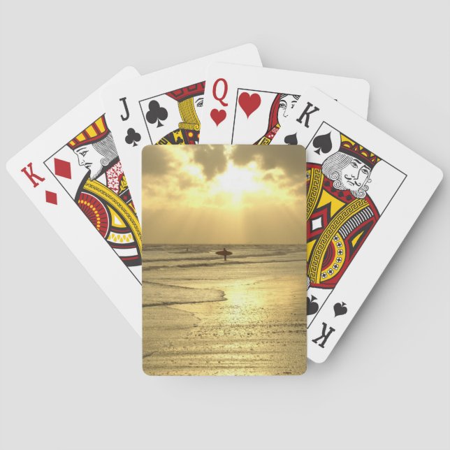 Der Strand des Sunset Spielkarten (Rückseite)