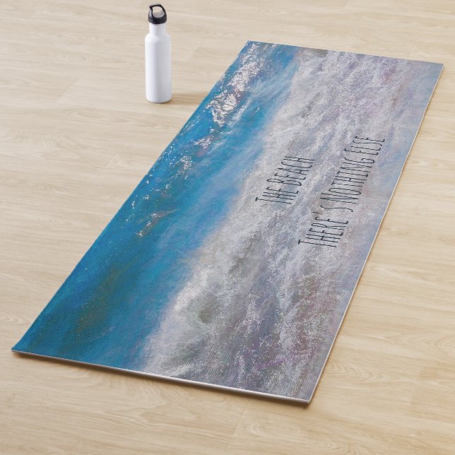 Der Strand, dort ist nichts anderes die gemalte Yogamatte (Beispiel)