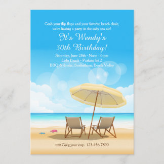 Der Strand erwartet Sie Einladung