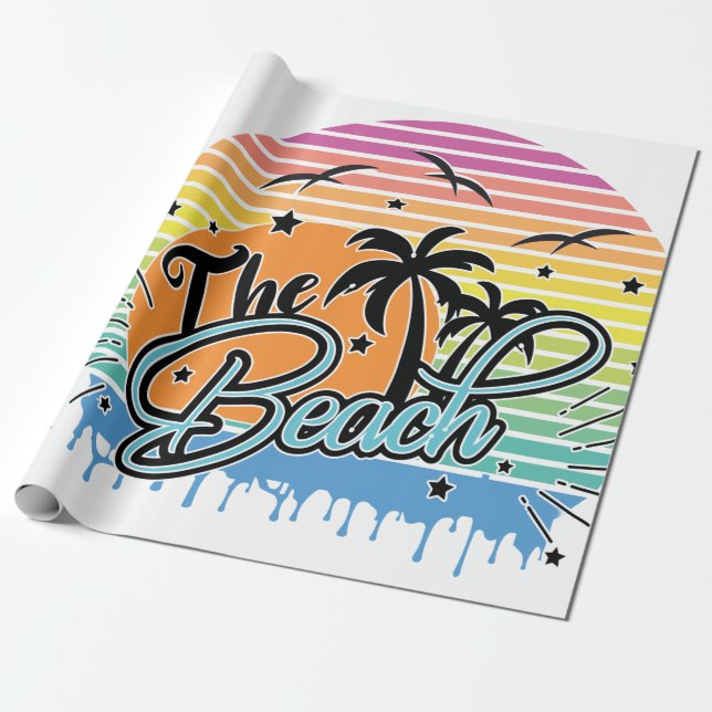Der Strand Geschenkpapier (Ungerollt)