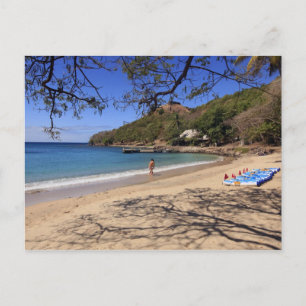 Der Strand im Pigeon Island Nationalpark Postkarte