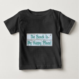 Der Strand ist mein glücklicher Ort Baby T-shirt