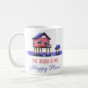 Der Strand ist mein glücklicher Ort Kaffeetasse