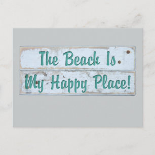 Der Strand ist mein glücklicher Ort Postkarte