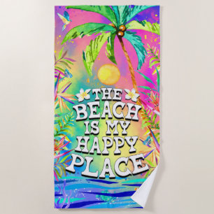 Der Strand ist mein schönes Place Beach Handtuch