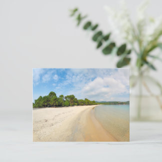 Der Strand Koukounaries der Insel Skiathos, Griech Postkarte
