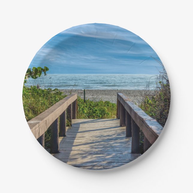 Der Strand Pappteller (Vorderseite)