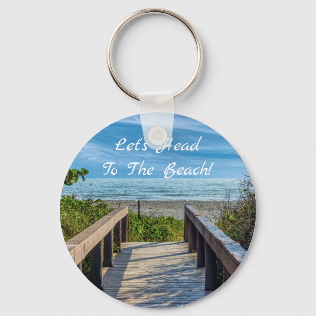 Der Strand Schlüsselanhänger (Vorderseite)