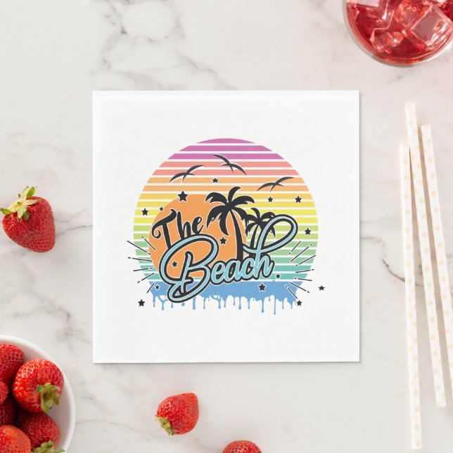 Der Strand, Sommer 2023 Serviette (Beispiel)