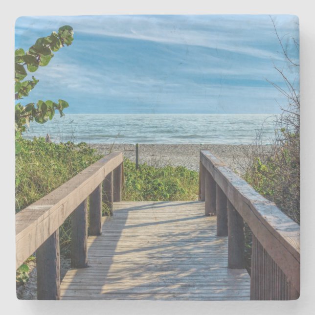 Der Strand Steinuntersetzer (Vorderseite)
