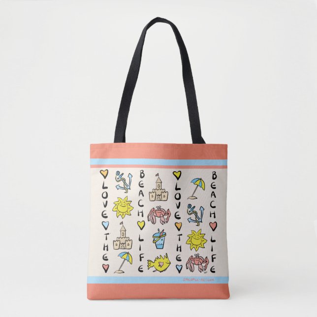 Der Strand-Tasche des Sandcastles Tasche (Vorderseite)
