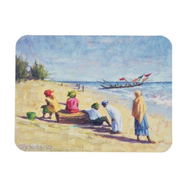 Der Strand von Abene Senegal 1997 Magnet (Horizontal)
