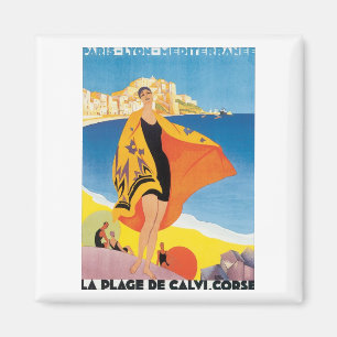 Der Strand von Calvi. Korsika Magnet