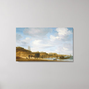 Der Strand von Egmond-an-Zee Leinwanddruck