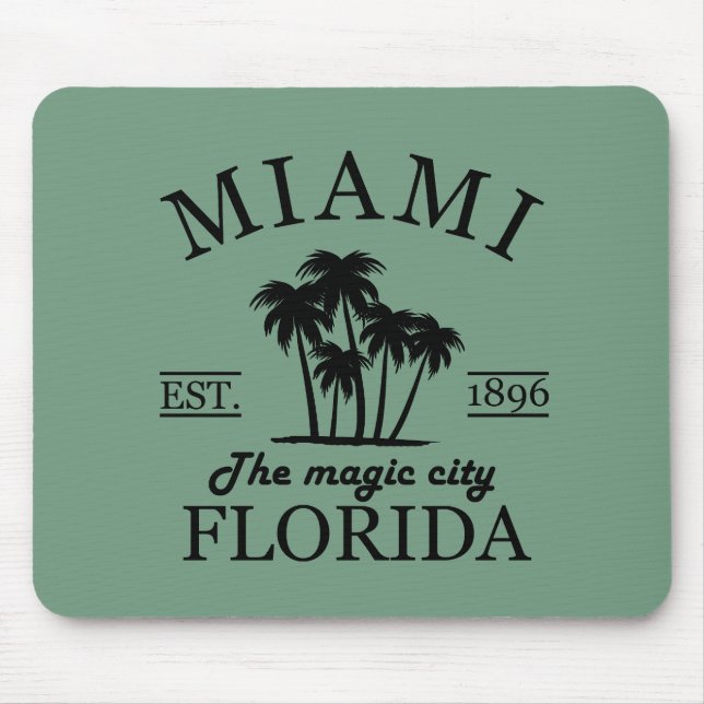 Der Strand von Miami City in Florida Mousepad (Vorne)