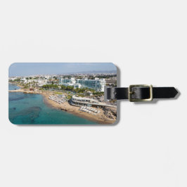 Der Strand von Paphos SODAP und das Hotel Amavi Gepäckanhänger