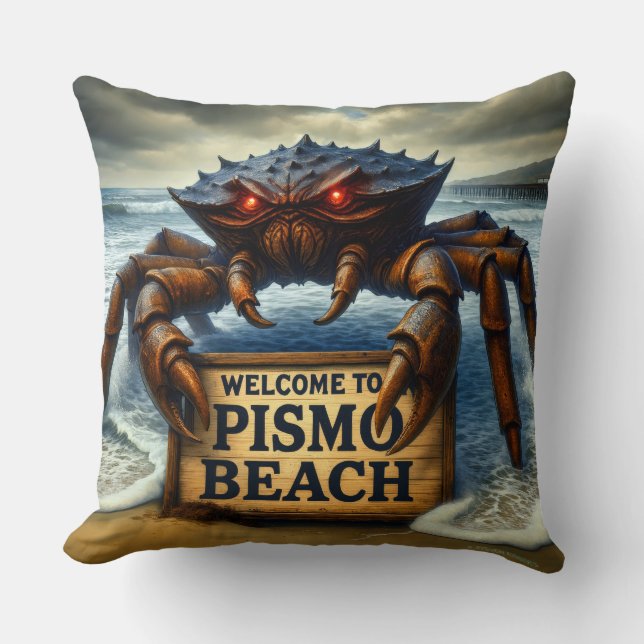 DER STRAND VON PISMO - "KÜSTENKLAPPEN". KISSEN (Vorderseite)