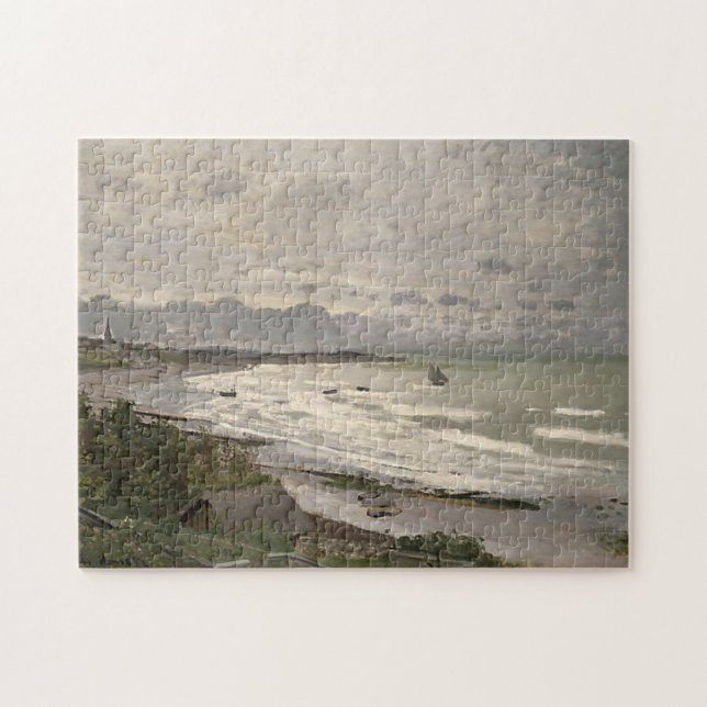Der Strand von Sainte-Adresse Monet Fine Art (Horizontal)