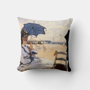 Der Strand von Trouville Kissen