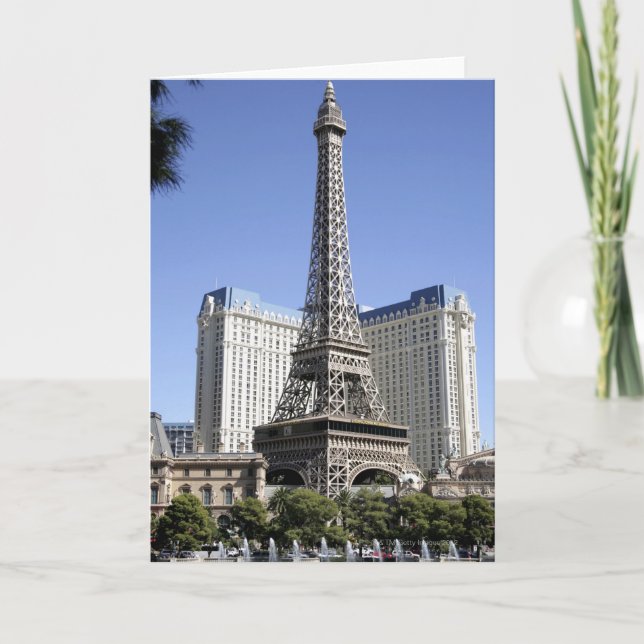 Der Streifen, Paris Las Vegas, Luxushotel Karte (Vorderseite)