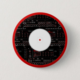 Der Strom dieses weißen Labels! Button