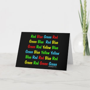 Der Stroop Test Karte