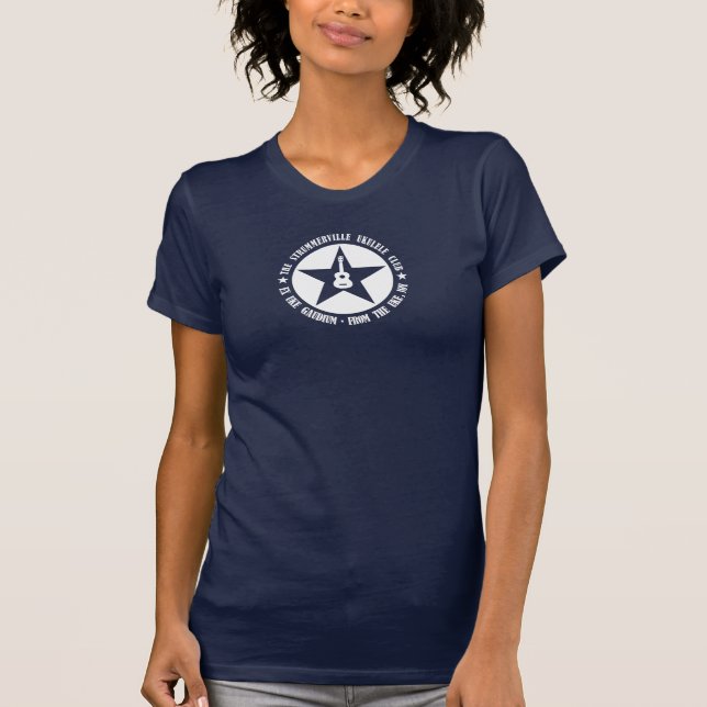 Der Strummerville Ukulele Club Star T - Shirt (Vorderseite)