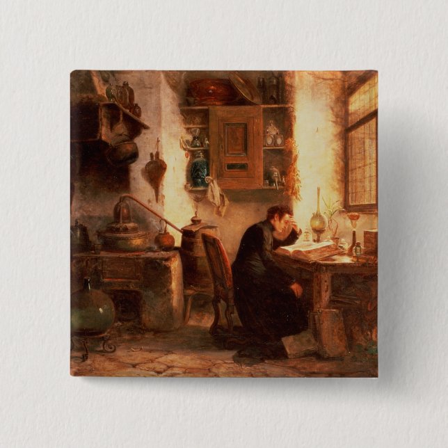 Der Student der Chemie und der Apotheke Button (Vorderseite)