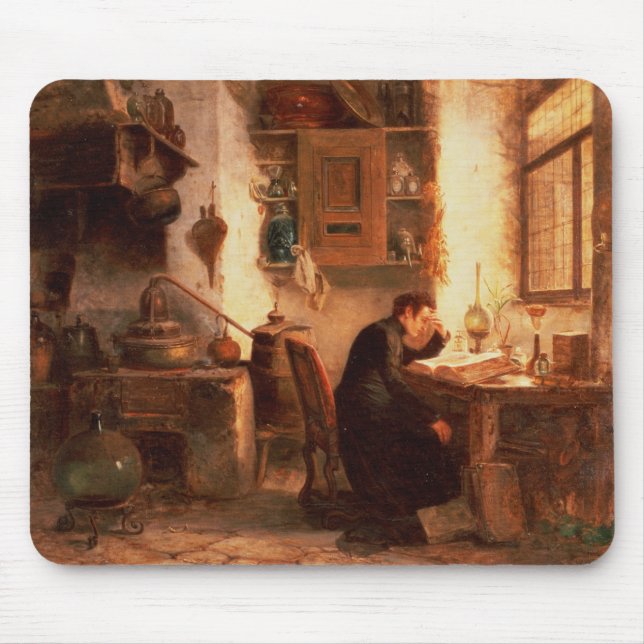 Der Student der Chemie und der Apotheke Mousepad (Vorne)