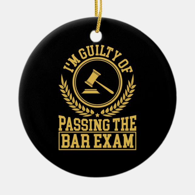 Der Student ist schuldig, die Bar-Prüfung zu beste Keramik Ornament (Vorne)