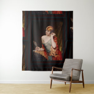 Der Studio Spiegel von Albert Henry Collings Wandteppich