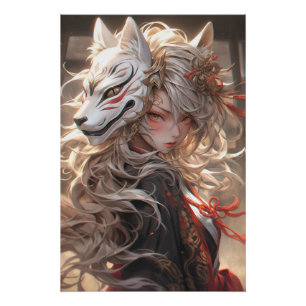 Der stumme Schwur der Kitsune   Japanischer Fuchs- Poster