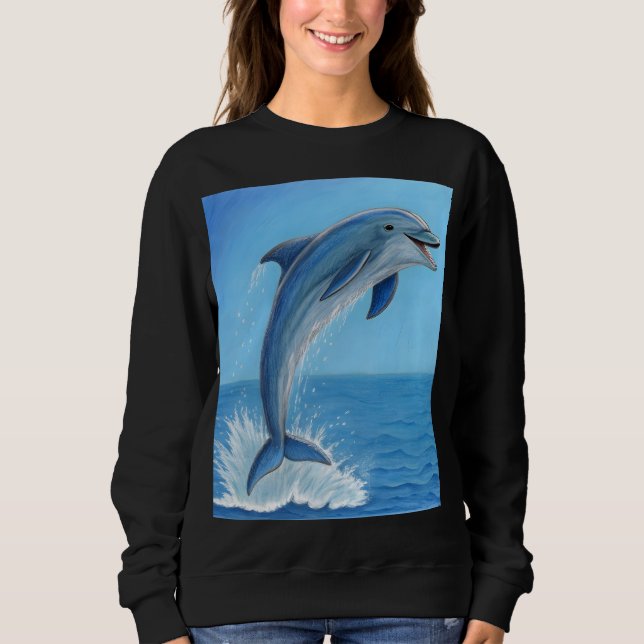 Der stumme Tanz des Delfins Sweatshirt (Vorderseite)