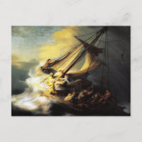 Der Sturm am Meer von Galiläa durch Rembrandt Post