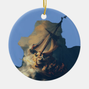 Der Sturm am Meer von Galiläa Keramik Ornament