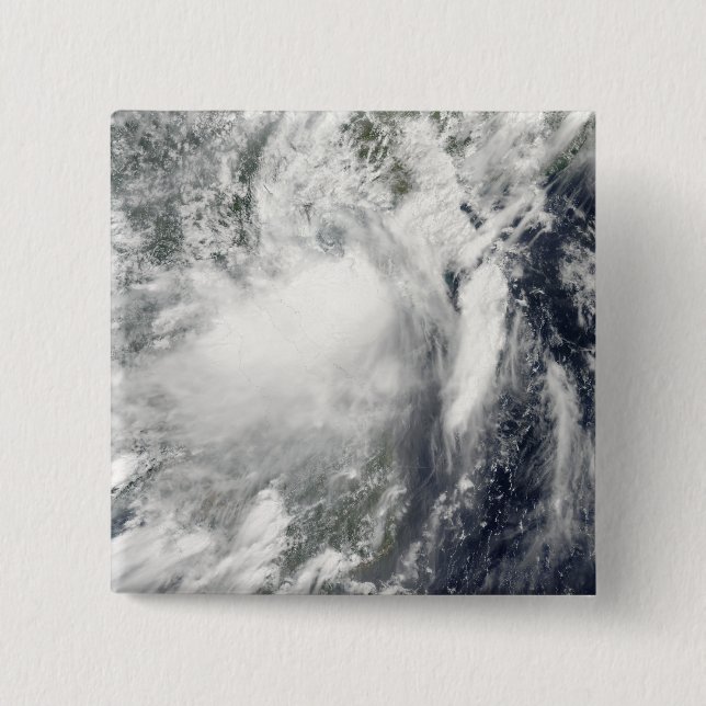 Der Sturm Conson nähert sich Vietnam Button (Vorderseite)