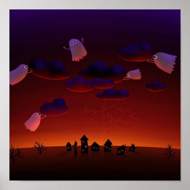 Der Sturm der Ansammlung (Halloween-Nacht) Poster (Vorne)