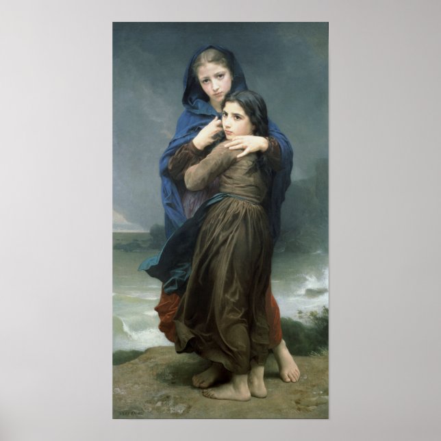 Der Sturm (L'Orage) von Bouguereau Poster (Vorne)