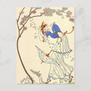 Der Sturm von George Barbier Postkarte
