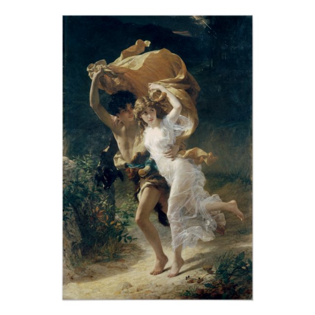 Der Sturm von Pierre Auguste Cot Poster (Vorderseite)
