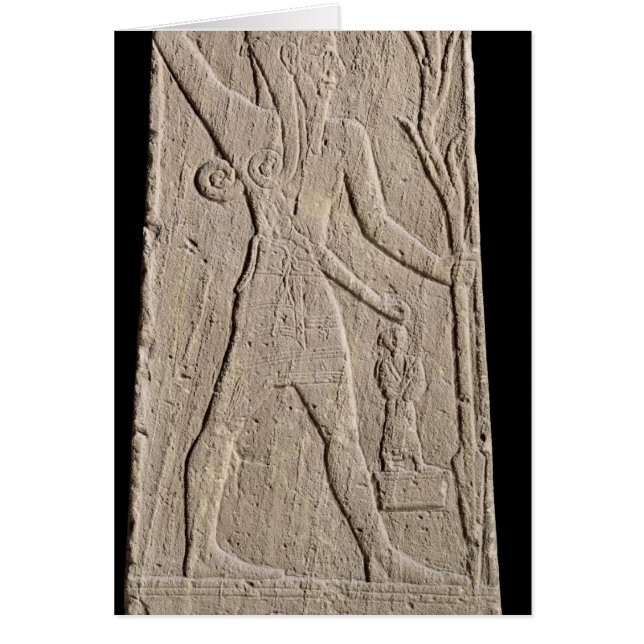 Der Sturmgott Baal mit einem Gewitter (Vorne)