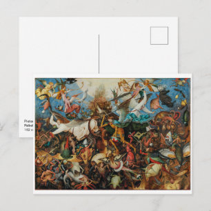 Der Sturz der rebellischen Engel Pieter Bruegel Postkarte