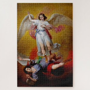 Der Sturz des Luzifer von Antonio Maria Esquivel