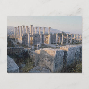 Der Süddekumanus, Jerash, Jordanien Postkarte