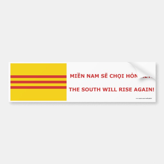 Der Süden steigt wieder! Südvietnam, das ist! Autoaufkleber (Vorne)
