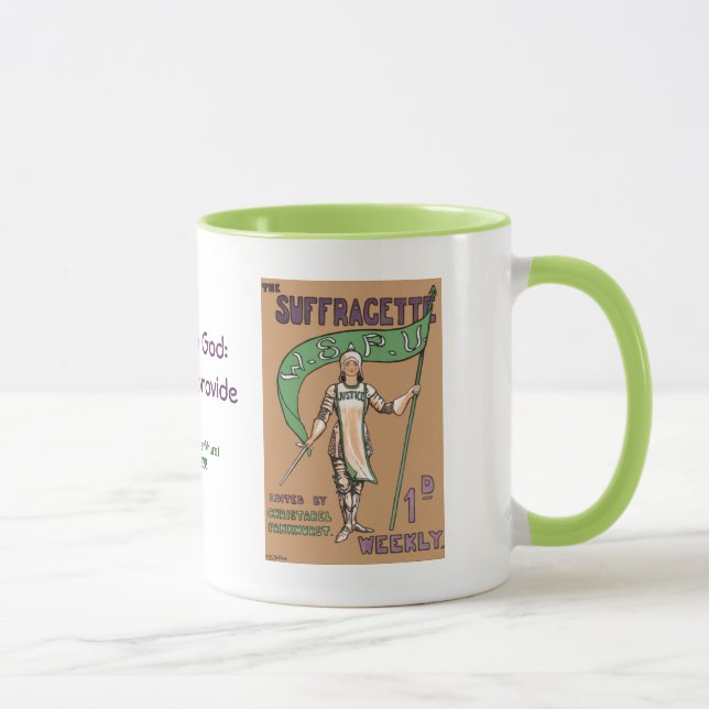 Der Suffragette-Zeitschrift-Geschenk-Tasse 2 der Tasse (Rechts)